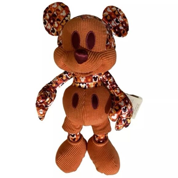 NWT Mickey Mouse Memories Orange Corduroy Soft Toy Series 7 of 12 - Picture 1 of 4